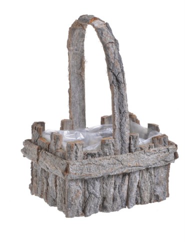 Koszyk z kory prostokat 20x14cm
