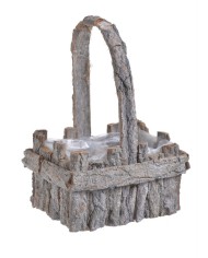 Koszyk z kory prostokat 20x14cm