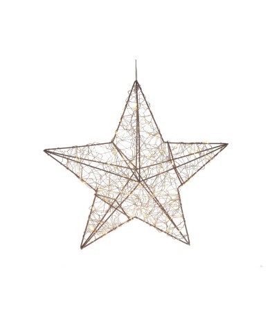 Gwiazda ledowa 30cm, 4.5V -6W, IP44, kabel 5m, timer.....CREAM WARM WHITE