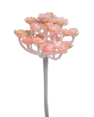 Sukulent x1 +brokat..17cm....176L BROKAT - sztuczna roślina