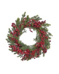 Gałązka iglasta ośnieżona..52cm..240-24 pcs......GREEN-WHITE