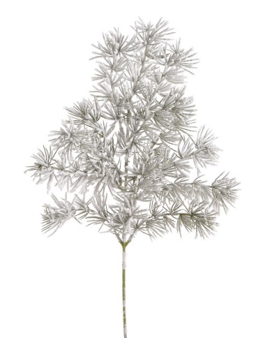 Gałązka iglasta ośnieżona..52cm..240-24 pcs......GREEN-WHITE