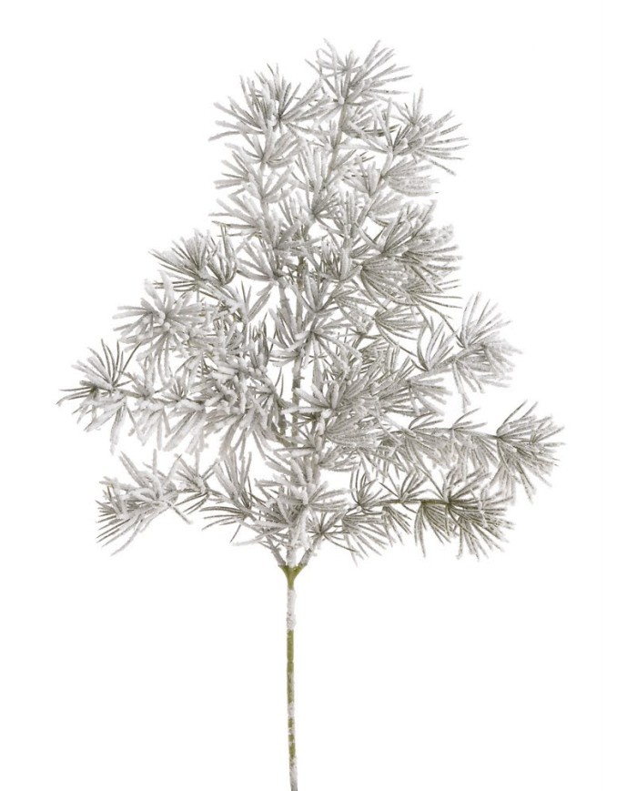 Gałązka iglasta ośnieżona..52cm..240-24 pcs......GREEN-WHITE