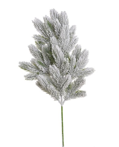 Gałązka iglasta ośnieżona..48cm..240-24 pcs......GREEN-WHITE