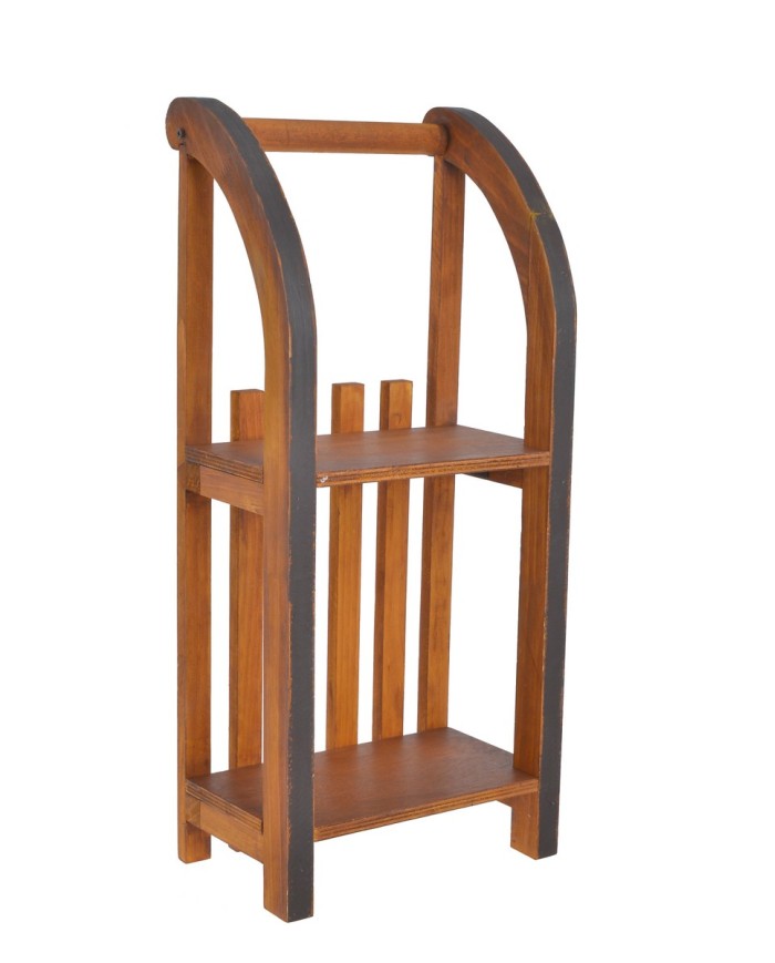 Drewniane sanki, półka..27cmLx17cmWx62cmH..1-2 pcs......BROWN