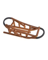 Drewniane sanki..63cmL....BROWN-BLACK