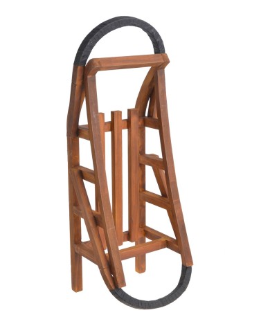 Drewniane sanki..63cmL....BROWN-BLACK