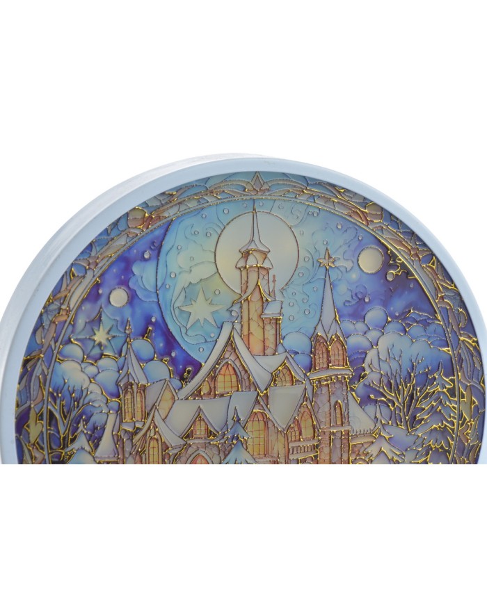 Świąteczne miasto LED ..22cm⌀......MULTICOLOR