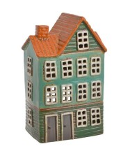 Domek ceramiczny...21cmH....CREAM-BROWN