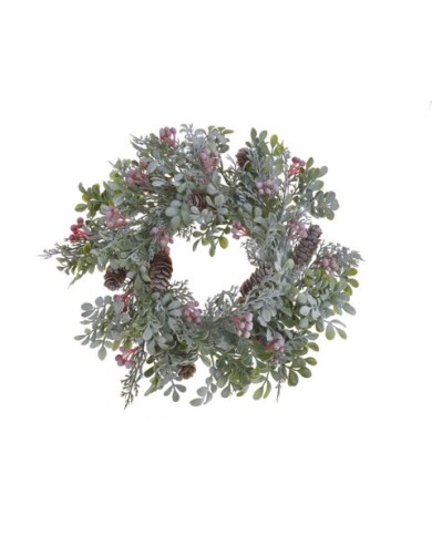 Wianek z szyszkami..34cm....GREEN