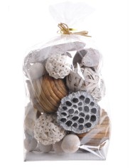 Deco Ball Bag -susz..16x10x22cm..12-12 pcs......MIX