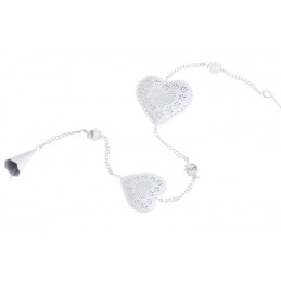 Girlanda serc, 80 cm metal