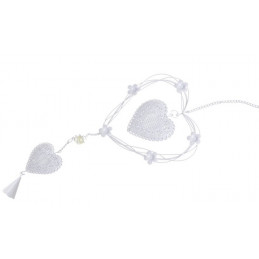 Zawieszka metalowa serca 60 cm