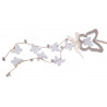 Girlanda drewniana 48 cm wh-br motyle.