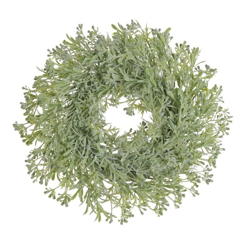 Wianek kocanka piaskowa 36 cm - green