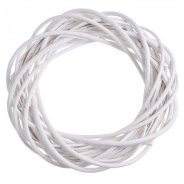 Wianek wiklinowy 40 cm WHITE