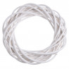 Wianek wiklinowy 40 cm WHITE