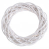Wianek wiklinowy 45 cm WHITE