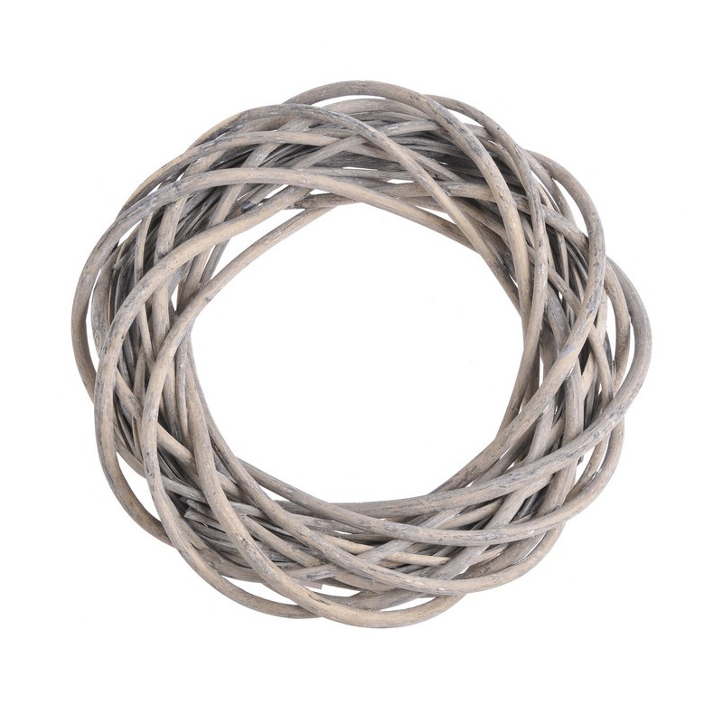 Wianek wiklinowy 30 cm GREY
