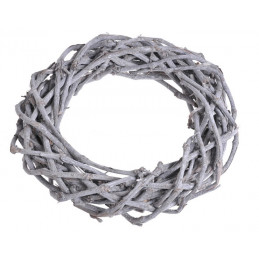 Wianek wyplatany 40 cm GREY