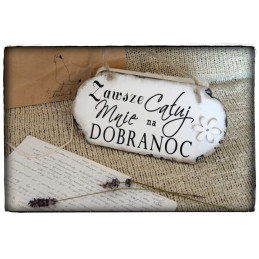 Szyld Cytat Motto Tabliczka z napisem