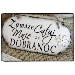 Szyld Cytat Motto Tabliczka z napisem