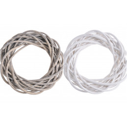 Wianek wiklinowy 30 cm GREY