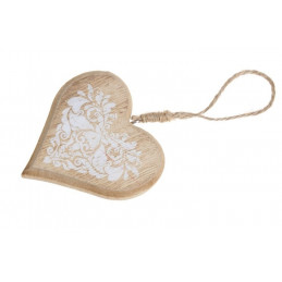 Serce drewniane 10 cm