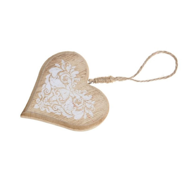 Serce drewniane 10 cm