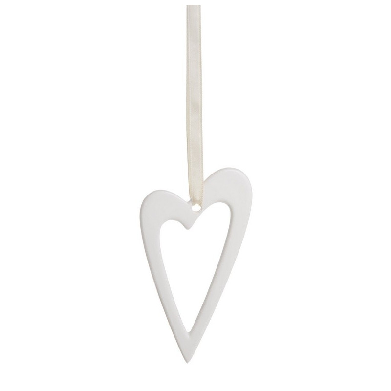 Serce wąskie ceramiczne 11 cm