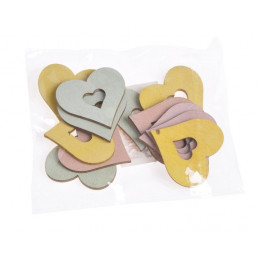 Wycinanki serca 5cm, 12szt/pacz