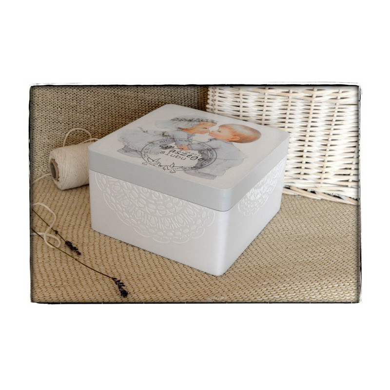 ~Od Ani~ Pudełko Z okazji Ślubu Młodej Parze