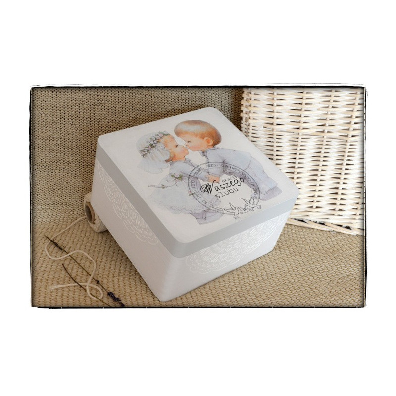 ~Od Ani~ Pudełko Z okazji Ślubu Młodej Parze