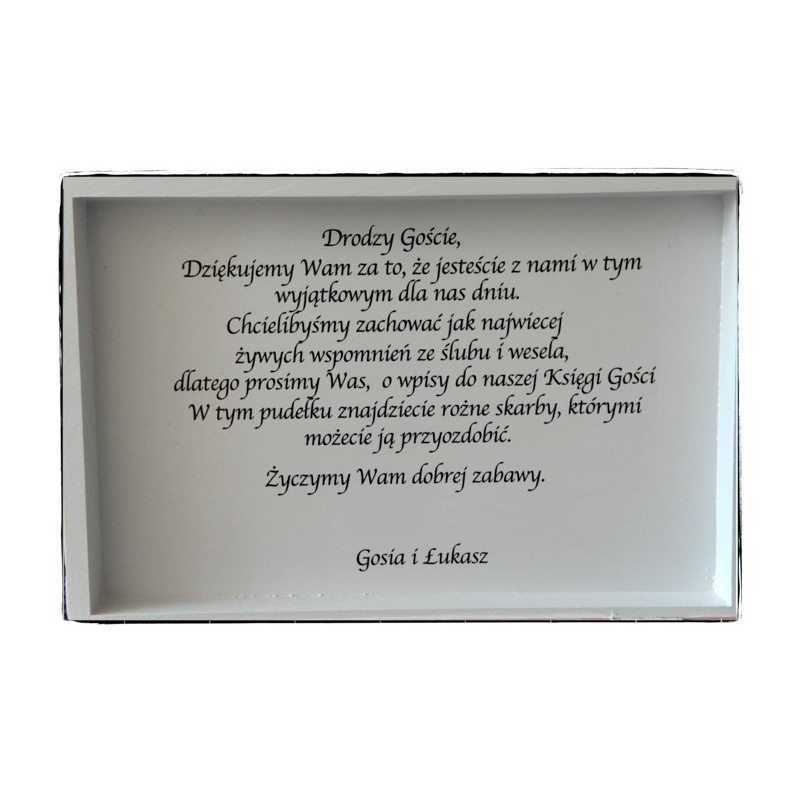 Pudełko z okazji Ślubu Młodej Parze