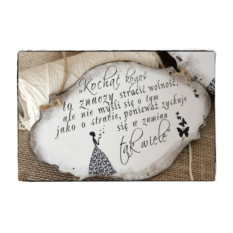 Szyld Cytat Motto Tabliczka Zawieszka