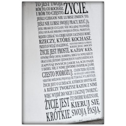 Szyld Cytat Motto Tabliczka z napisem