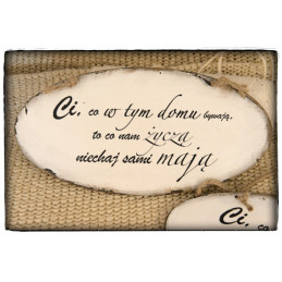 Szyld Cytat Motto Tabliczka z napisem