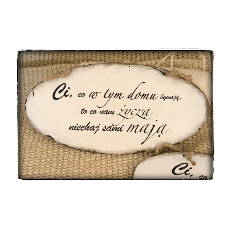 Szyld Cytat Motto Tabliczka z napisem