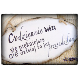 Szyld Cytat Motto Tabliczka z napisem
