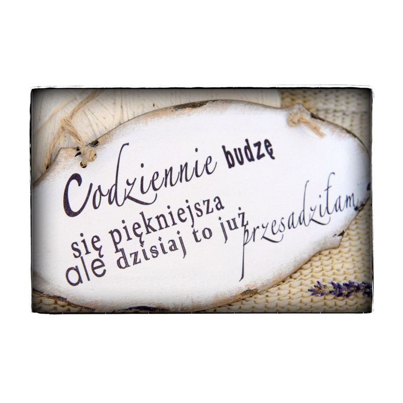 Szyld Cytat Motto Tabliczka z napisem