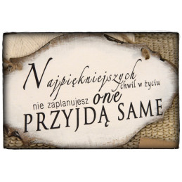 Szyld Cytat Motto Tabliczka z napisem