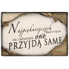 Szyld Cytat Motto Tabliczka z napisem