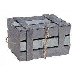 Zestaw skrzynek z przykrywkami 26.5x26.5x25 cm