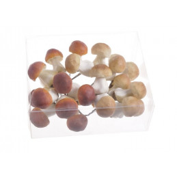 Grzybki sztuczne na druciku paczka/20szt  4,5 cm