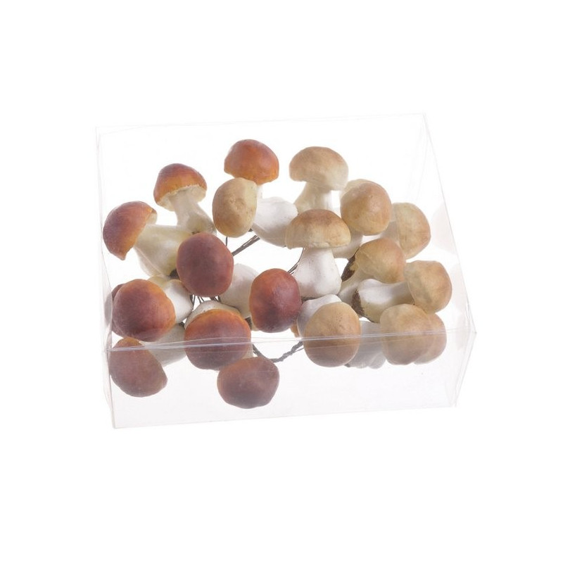 Grzybki sztuczne na druciku paczka/20szt  4,5 cm