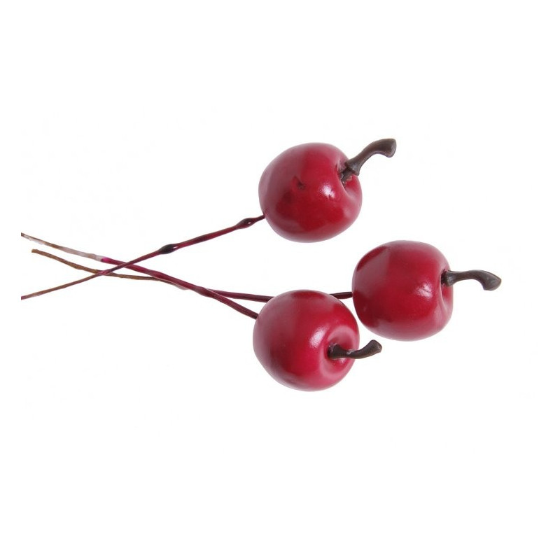 Jabłuszka mini na druciku box 2,5/12cm pacz/24pcs