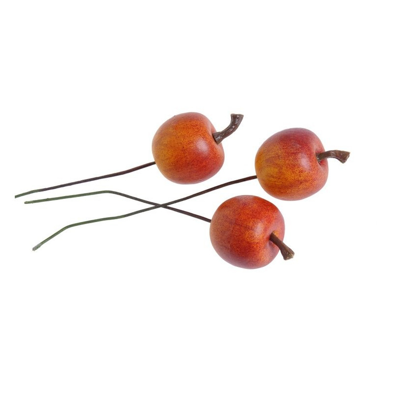 Jabłuszka mini na druciku box 2,5/12cm pacz/24pcs