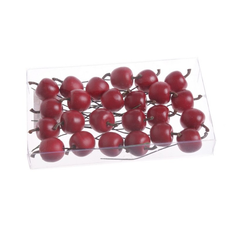 Jabłuszka mini na druciku box 2,5/12cm pacz/24pcs