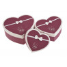 Pudełko serce 3szt/kpl