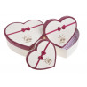 Pudełko serce 3szt/kpl
